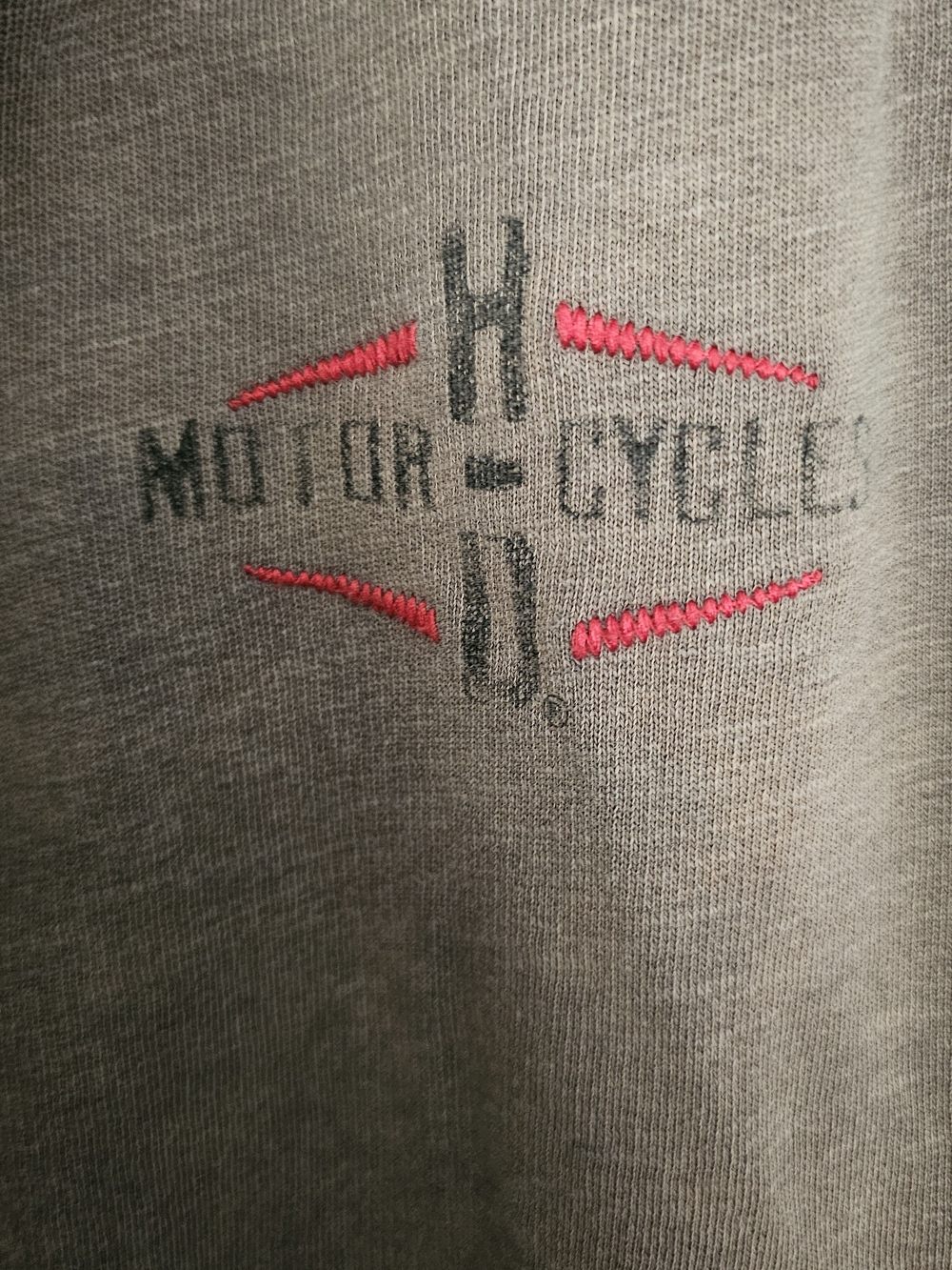 FINAL..Harley-Davidson Brown Weathered Look Hoodie - Picture 3 of 9